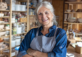 woman in workshop